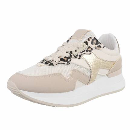 Damen Low-Sneakers - beige