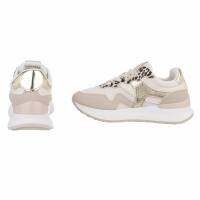 Damen Low-Sneakers - beige