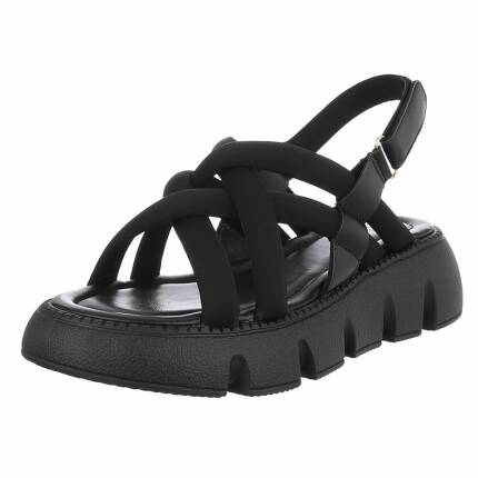 Damen Keilsandaletten - black