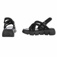 Damen Keilsandaletten - black