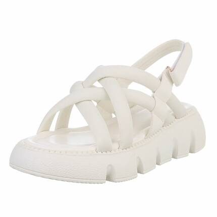 Damen Keilsandaletten - white