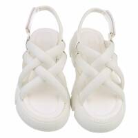 Damen Keilsandaletten - white