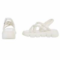 Damen Keilsandaletten - white