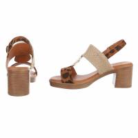 Damen Sandaletten - leopard