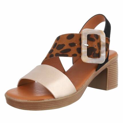 Damen Sandaletten - gold