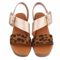 Damen Sandaletten - leopard