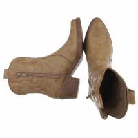 Damen Western- & Bikerboots - khakipu