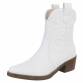 Damen Western- & Bikerboots - whitepu