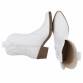 Damen Western- & Bikerboots - whitepu