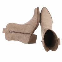 Damen Western- & Bikerboots - khakisuede