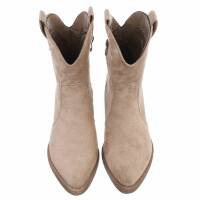 Damen Western- & Bikerboots - khakisuede