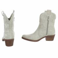 Damen Western- & Bikerboots - olivesuede