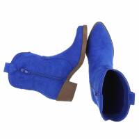 Damen Western- & Bikerboots - sapphirebluesuede