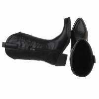 Damen Western- & Bikerboots - blackpu