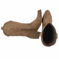 Damen Western- & Bikerboots - khakipu