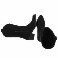 Damen Western- & Bikerboots - blacksuede