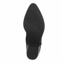 Damen Western- & Bikerboots - blacksuede