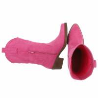 Damen Western- & Bikerboots - fushiasuede