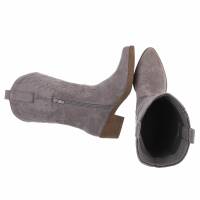 Damen Western- & Bikerboots - graysuede