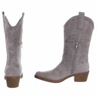 Damen Western- & Bikerboots - graysuede