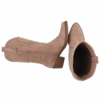 Damen Western- & Bikerboots - nudesuede