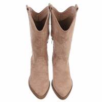 Damen Western- & Bikerboots - nudesuede