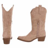 Damen Western- & Bikerboots - nudesuede