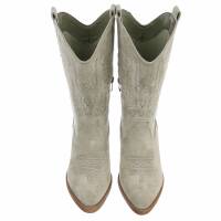 Damen Western- & Bikerboots - olivesuede