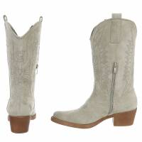 Damen Western- & Bikerboots - olivesuede