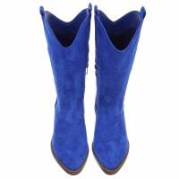 Damen Western- & Bikerboots - sapphirebluesuede