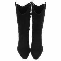 Damen Western- & Bikerboots - blacksuede