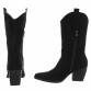 Damen Western- & Bikerboots - blacksuede