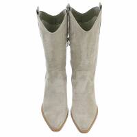 Damen Western- & Bikerboots - olivesuede