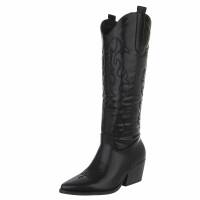 Damen Western- & Bikerboots - blackpu