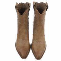 Damen Western- & Bikerboots - khakipu