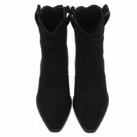 Damen Western- & Bikerboots - blacksuede