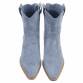 Damen Western- & Bikerboots - bluesuede