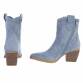 Damen Western- & Bikerboots - bluesuede