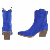 Damen Western- & Bikerboots - sapphirebluesuede