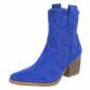 Damen Western- & Bikerboots - sapphirebluesuede