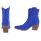 Damen Western- & Bikerboots - sapphirebluesuede