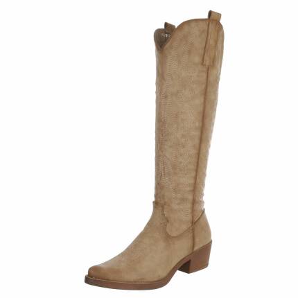 Damen Western- & Bikerboots - khakipu