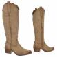 Damen Western- & Bikerboots - khakipu