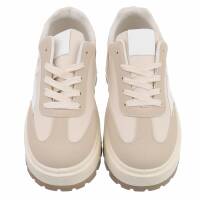 Damen Low-Sneakers - beige