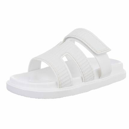 Damen Flache Sandalen - white