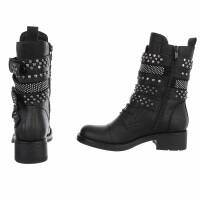 Damen Schnürstiefeletten - black