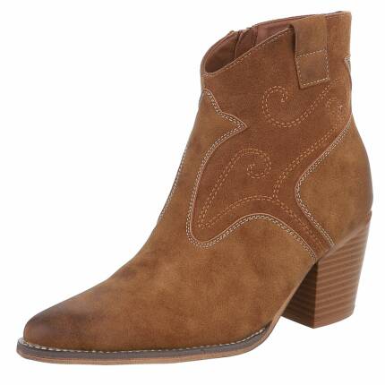 Damen Western- & Bikerboots - camel