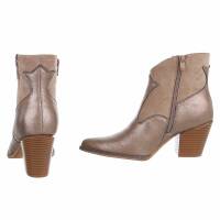 Damen Western- & Bikerboots - khaki