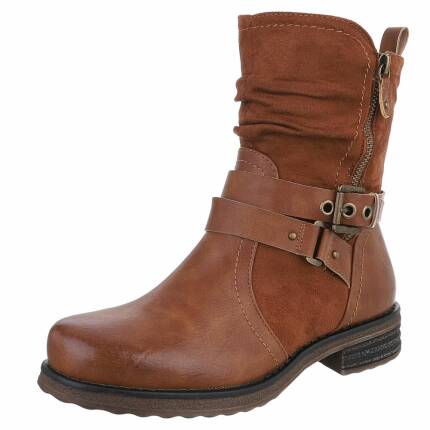 Damen Klassische Stiefeletten - camel