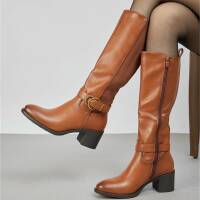 Damen High-Heel Stiefel - camel